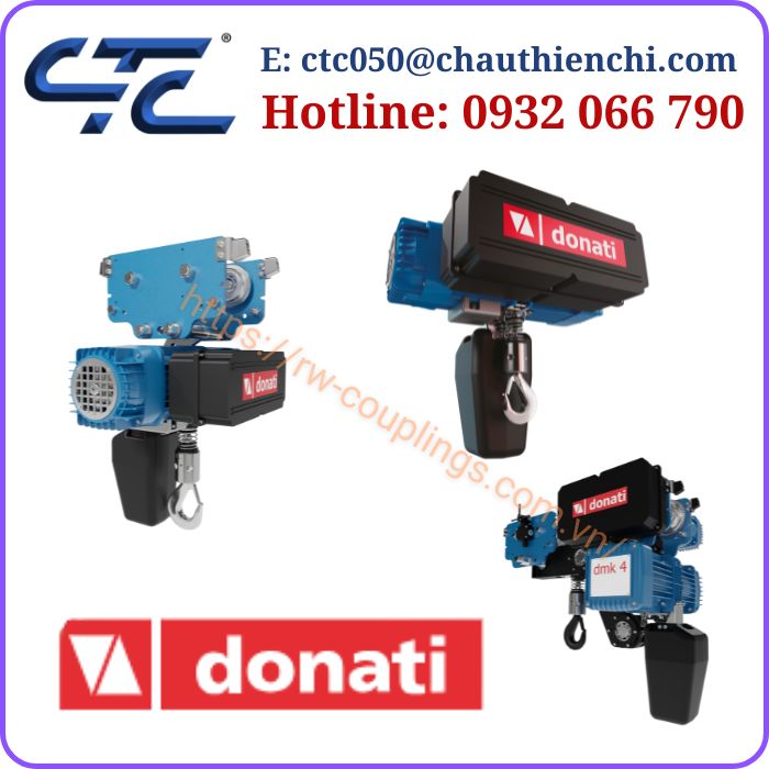 Máy tời điện xích Donati chính hãng Ý
